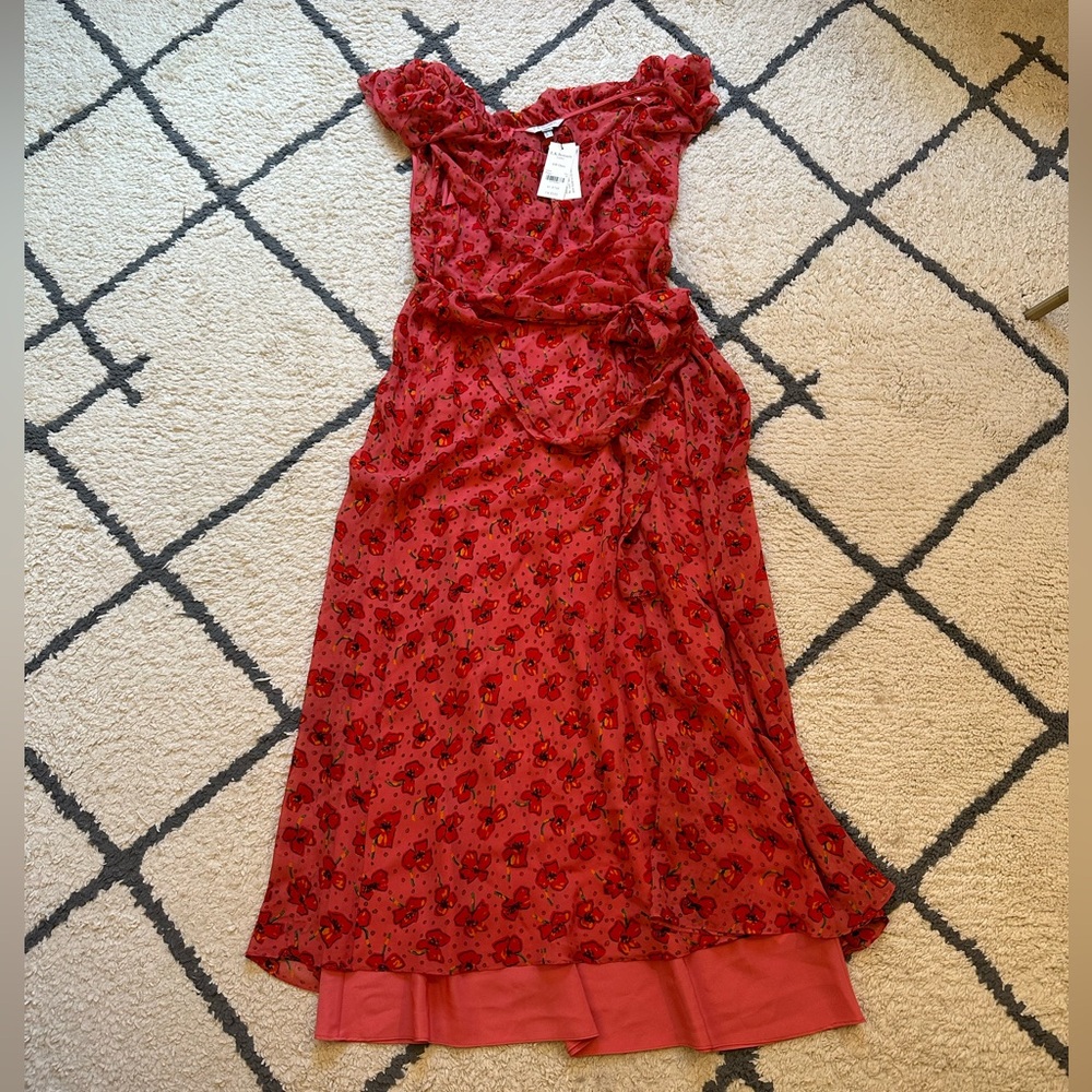 L.K. Bennett Women’s Dress DR Clara Poppy US Size 14 New with Tags